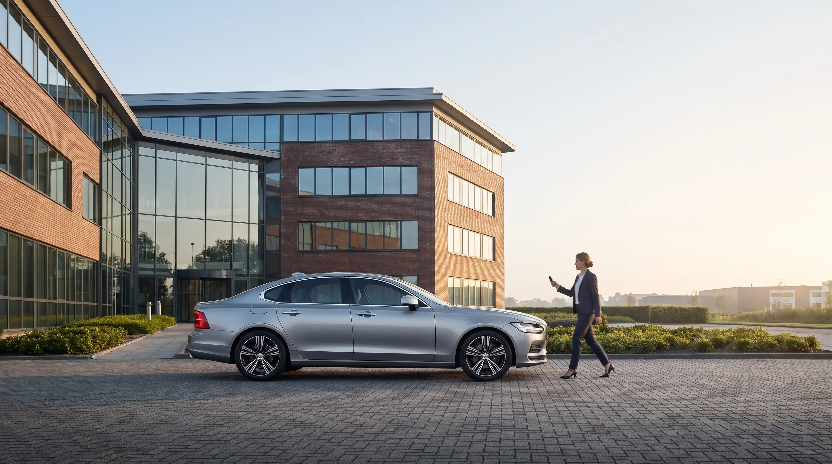 Sleuteloverdracht van een shortlease-auto voor een kantoorpand
